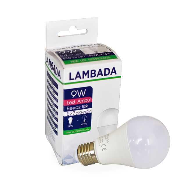 Lambada 9W Beyaz Led Ampül