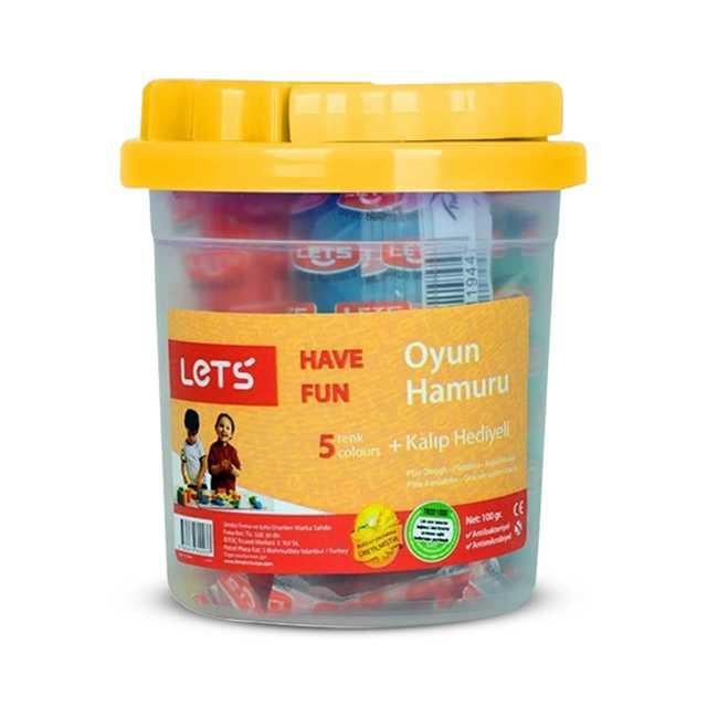 Lets L-8100 100 Gr 5 li Kalıp Hediyeli Oyun Hamuru