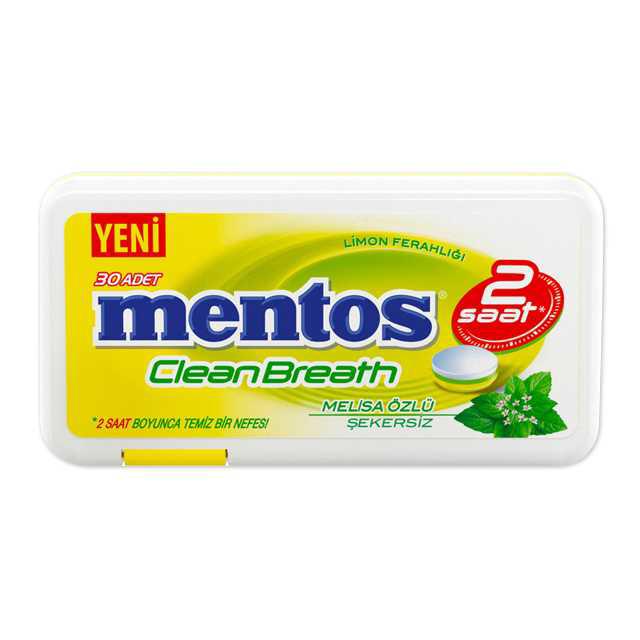 MENTOS PLS KUTU CLEAN BREATH LIMON 21GR