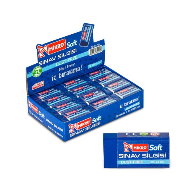 Mikro 2B-24 Soft Sınav Silgi