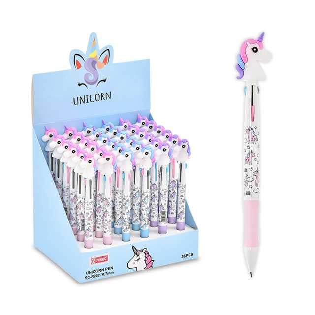 Mikro Mk-202 3 Renk Unicorn Tükenmez Kalem