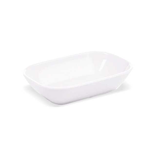 Nazen 14cm Kare Kayık Tabak Beyaz