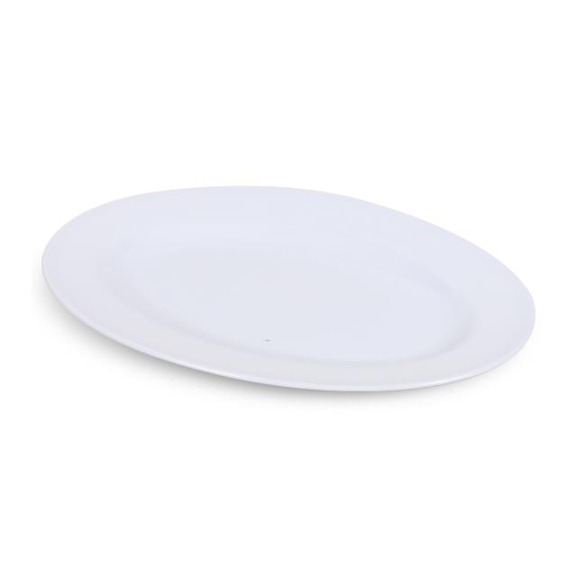 Nazen 32cm Kayık Tabak Beyaz