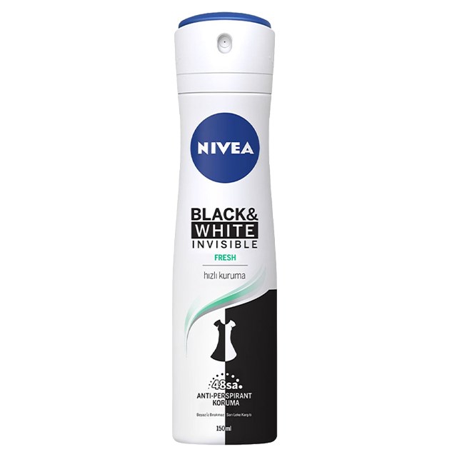 Nivea Deo Bayan Black&White Fresh150Ml