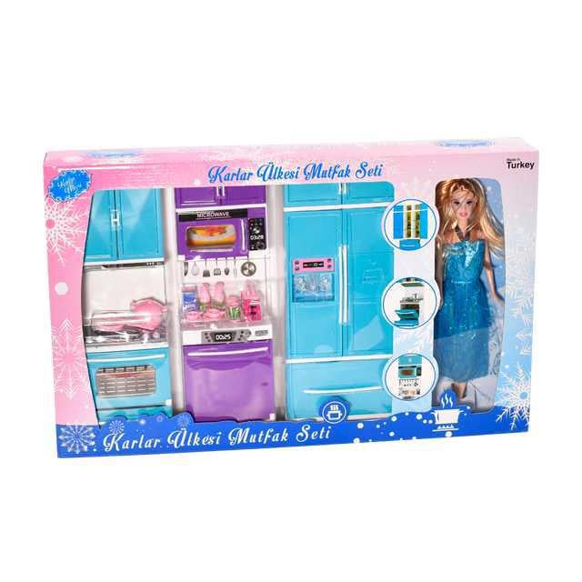 Oydaş 02335 Karlar Ülkesi 3 lü Dolap Mutfak Seti