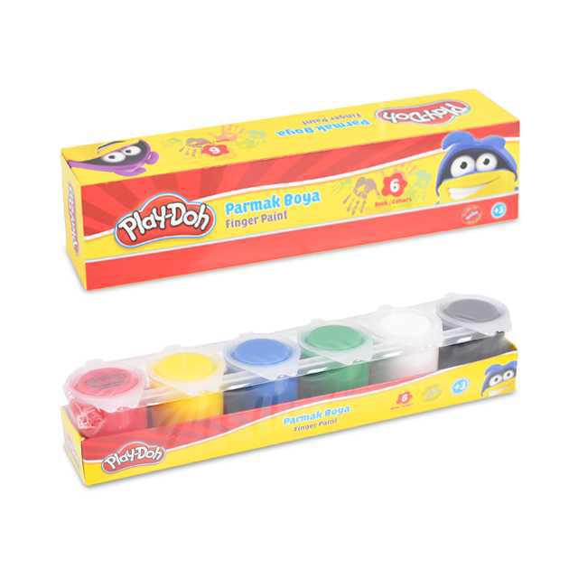 Play-Doh Pr018 6 Renk Parmak Boyası