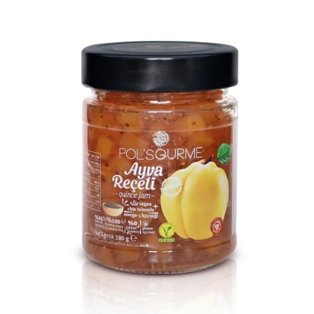 Pol`s Chia Tohumlu Vegan Ayva Reçeli 380gr