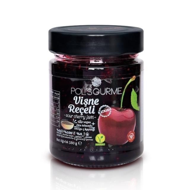 Pol`s Chia Tohumlu Vegan Vişne Reçeli 380gr