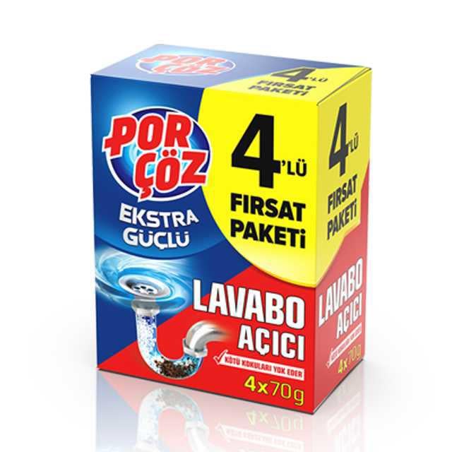 Porçöz Lavabo Açıcı Granül 4*50gr