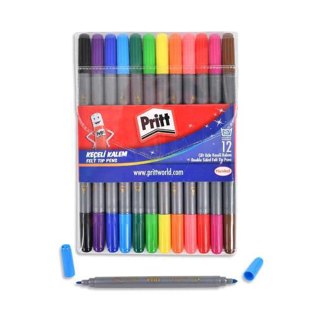 Pritt 12 li Çift Taraflı Keçeli Kalem