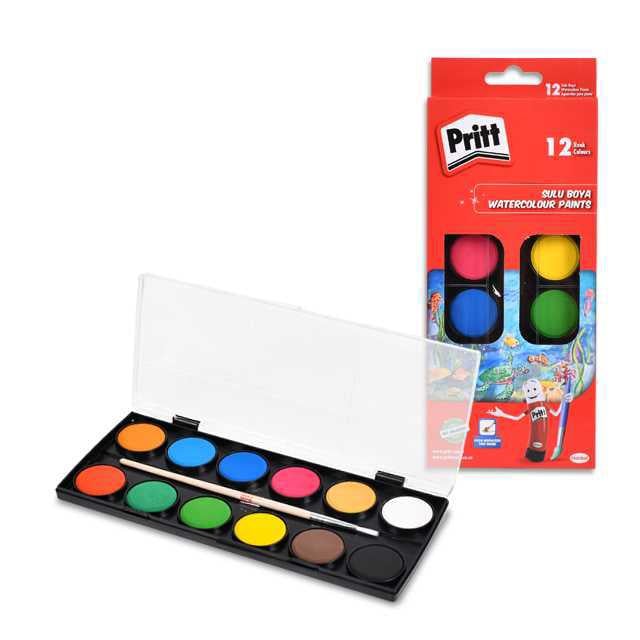 Pritt 12 Renk Sulu Boya Büyük