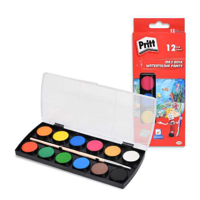 Pritt 12 Renk Sulu Boya Küçük