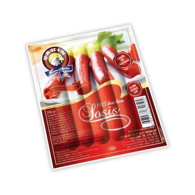 Şahin Sosis 5lı Vkm.200gr Dana