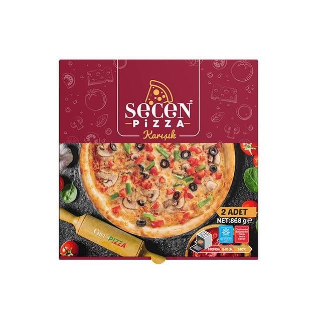 Secen Donuk Pizza Ekşi Maya Karışık 25cm 2x390gr