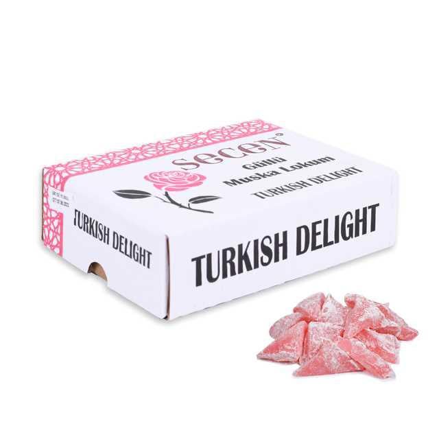Secen Gül Aromalı Muska Lokum 900 Gr.