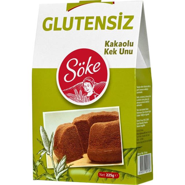 Söke Glutensiz Kakaolu Kek Unu 225 Gr.