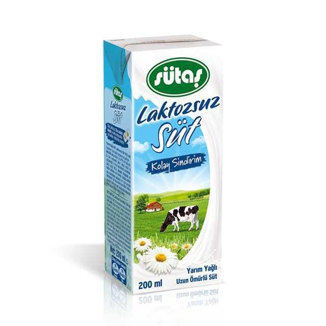 Sütaş Laktozsuz Süt 200 ml