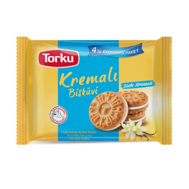 TORKU KREMALI SADE BISKUVI 4'LU 304 GR