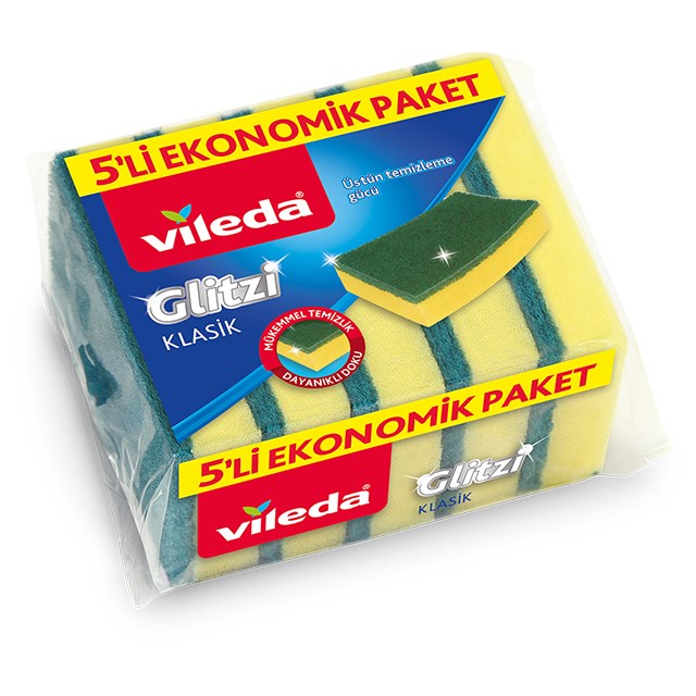 Vileda Sünger Düz 5Li