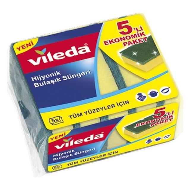 Vileda Sünger Düz 5Li
