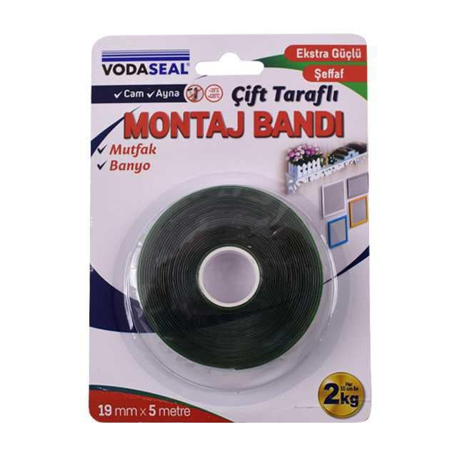 Vodaseal 19mmX5 Mt. Çift Taraflı Montaj Bandı