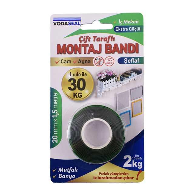 Vodaseal 20mmX1,5 Mt Çift Taraflı Silikon Bant