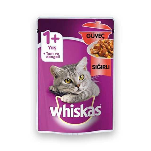 Whiskas Pouch Pure Deligh Sığır Etli 85gr