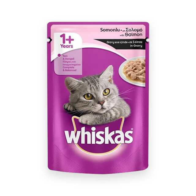 Whiskas Pouch Somonlu 100gr