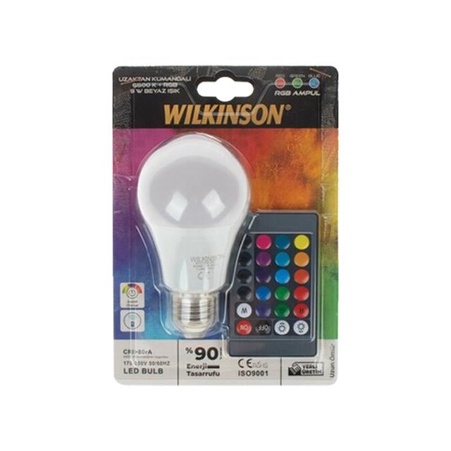 Wılkınson 9w Kumandalı Beyaz+Rgb Led Ampul