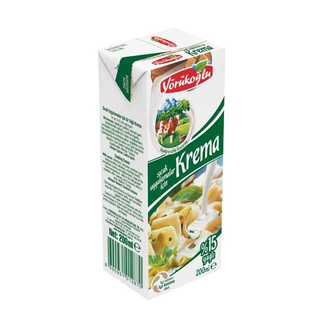 Yörükoğlu Krema 200 Ml. Pişirmelik