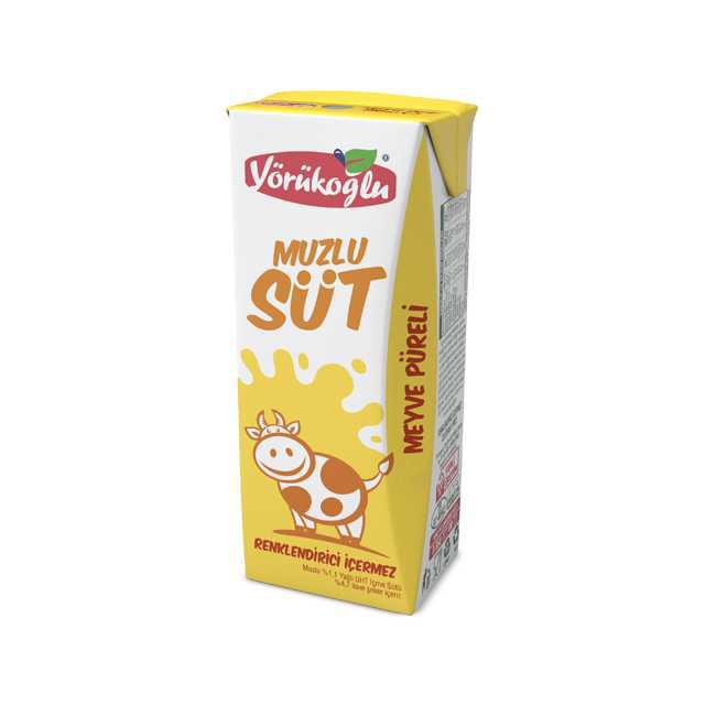 Yörükoğlu Süt Muz Meyveli 180ml
