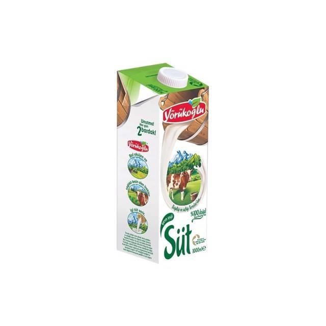 Yörükoğlu Yarım Yağlı Süt 1000ml