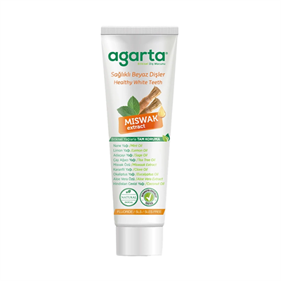 Agarta Doğal Diş Macunu Misvak 100ml