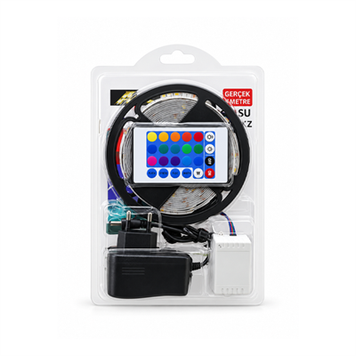 Atc Şerit Led 5mt Rgb Kumandalı Tek Çipli