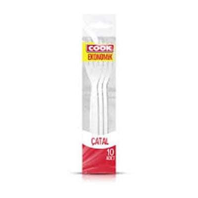 Cook Eko Plastik Çatal 10 lu