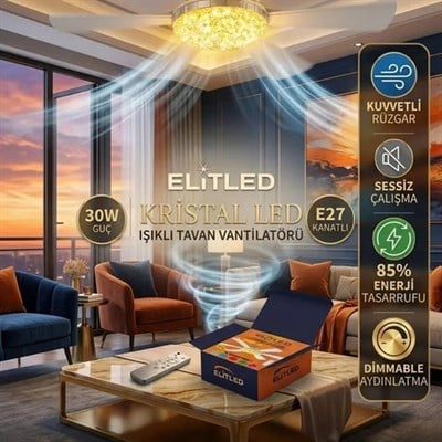 ELITLED 30W KRISTAL PERVANE LED AMPUL