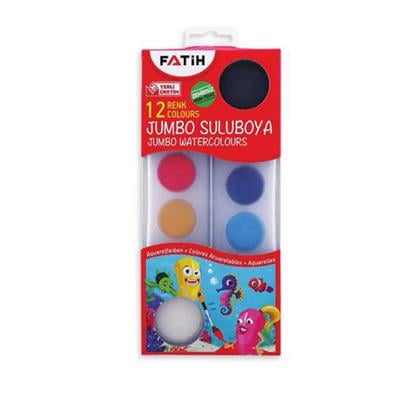 Fatih Js-12 Jumbo Sulu Boya 12 Renk
