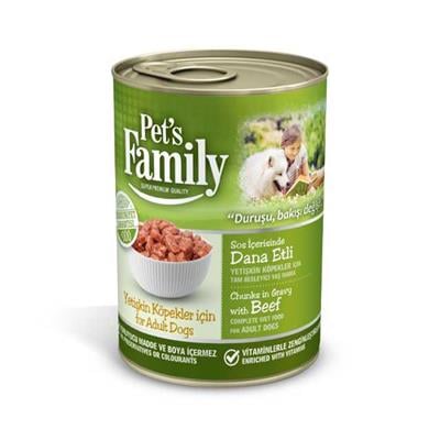 Pets Family  Köpek Konserve Dana 400gr