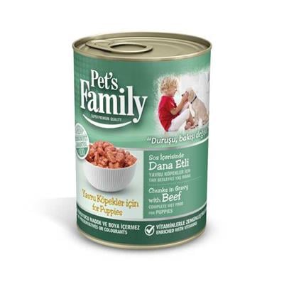 Pets Family  Yavru Köpek Konserve Dana 400gr