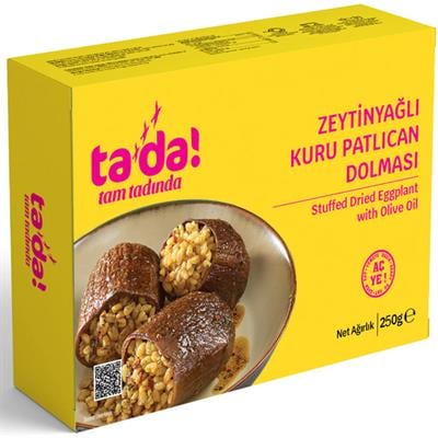 Tada Zeytinyağlı Kuru Patlıcan Dolmas 250gr