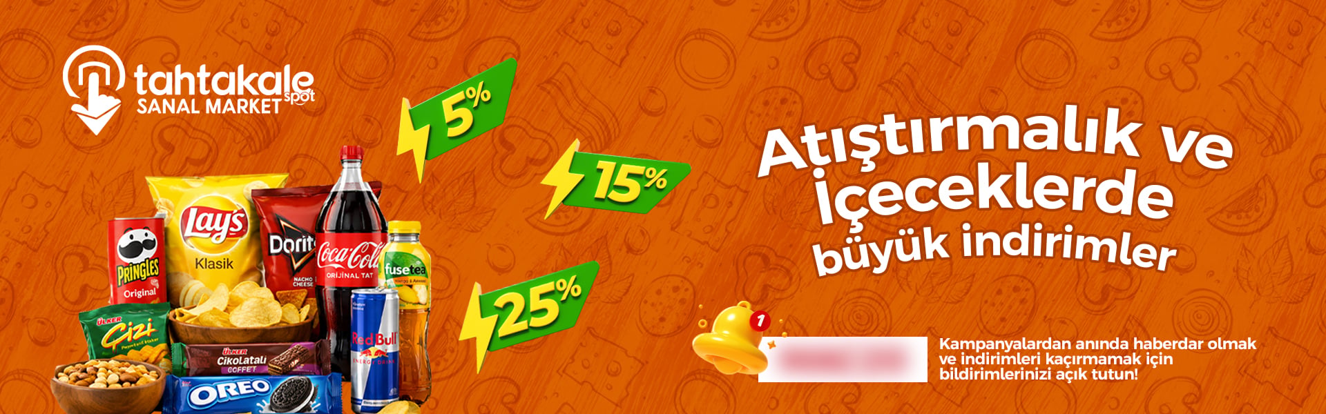 Atıştırmalık ve İçecek Banner