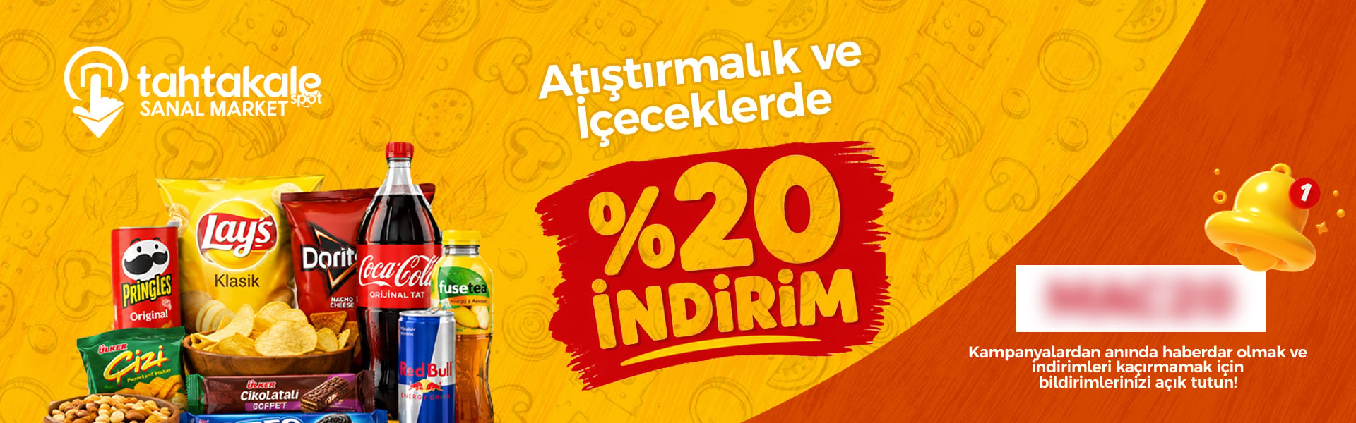 Atıştırmalık ve İçecek Banner