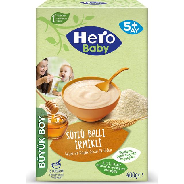 Hero Baby 5992-3 Sütlü-İrmik-Bal 400gr