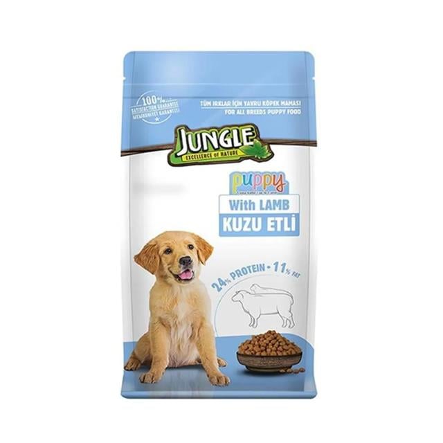 Jungle Yavru Köpek Maması Kuzulu 2,5 kg