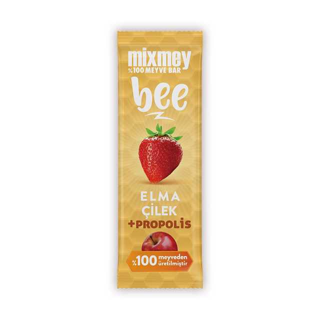 Mixmey Meyve Barı Elma Çilek+Propolis 25gr