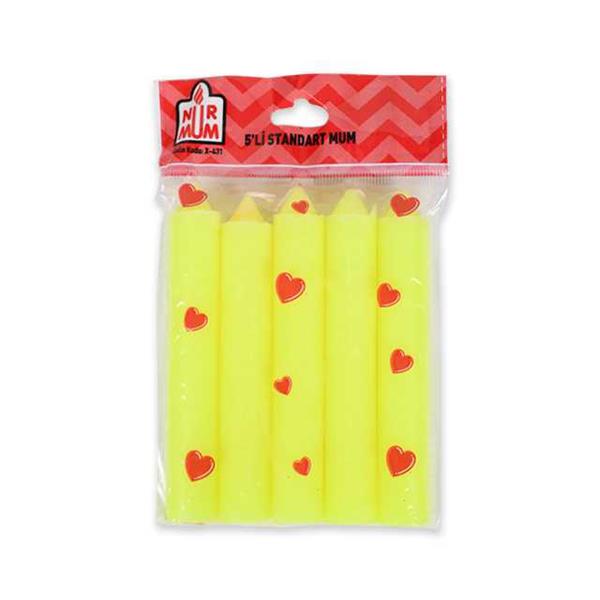 NURMUM 5Lİ STANDART MUM