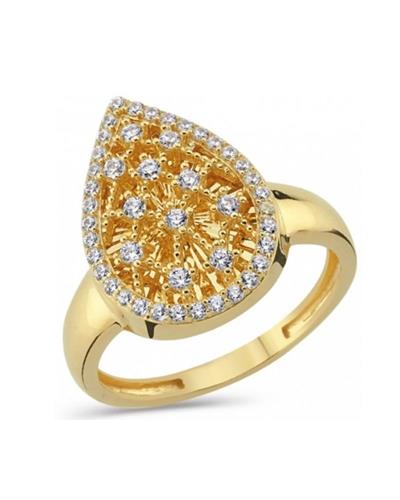 14 Ayar Damla Taşlı Altın Yüzük 14 Ayar Damla Taşlı Altın Yüzük Taşlı Yüzükler