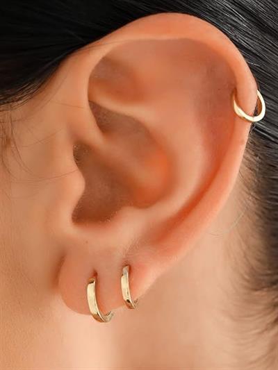 Altın Halka Küpe 14 AyarAltın Halka Küpe 14 Ayar