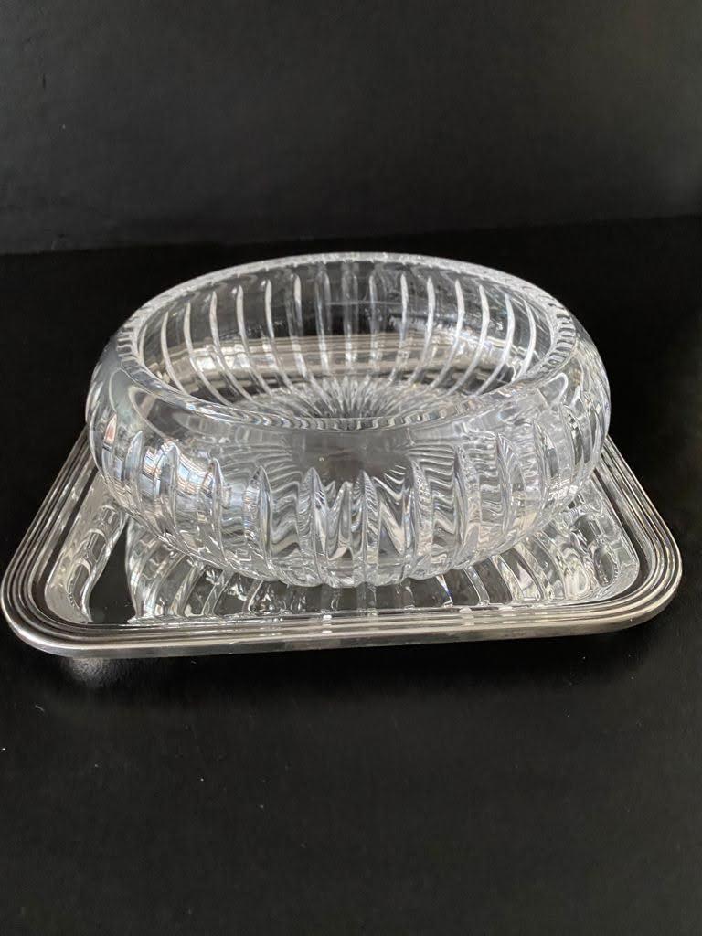 Kristal Kesme Cam Salata Kasesi 18 Cm