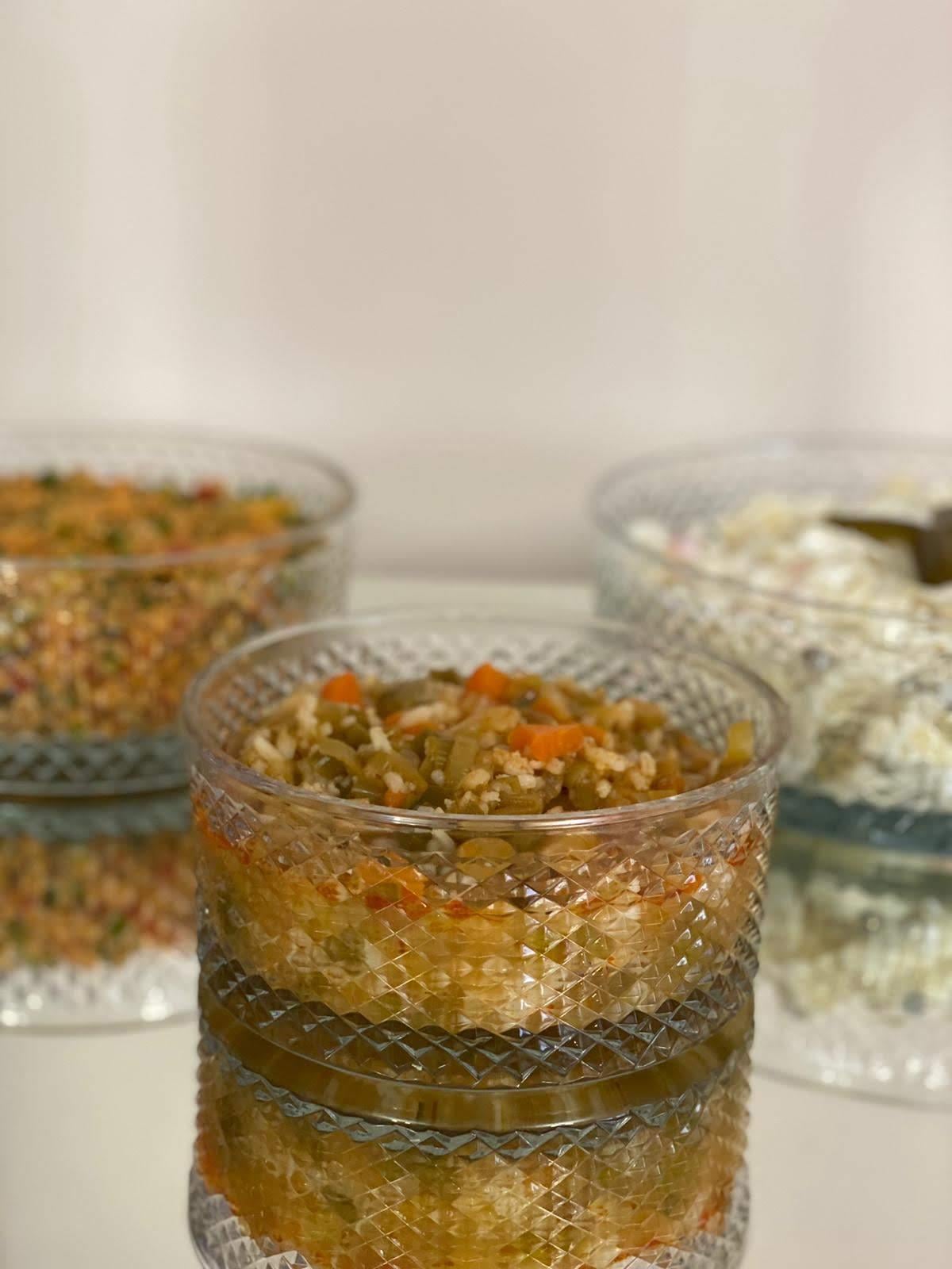 Kristal Kesme Salata Kasesi Silindir 3’lü Set